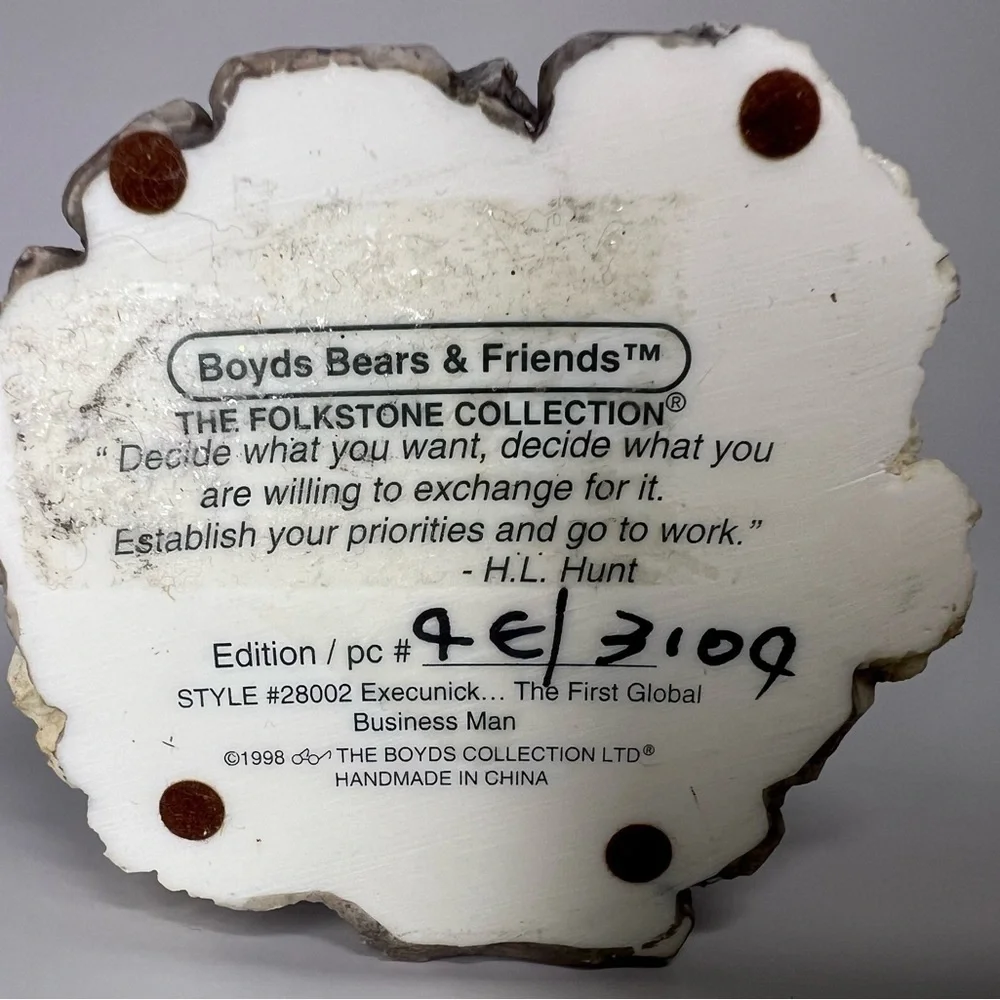 Boyds Bears & Friends Folkstone Collection Figurine